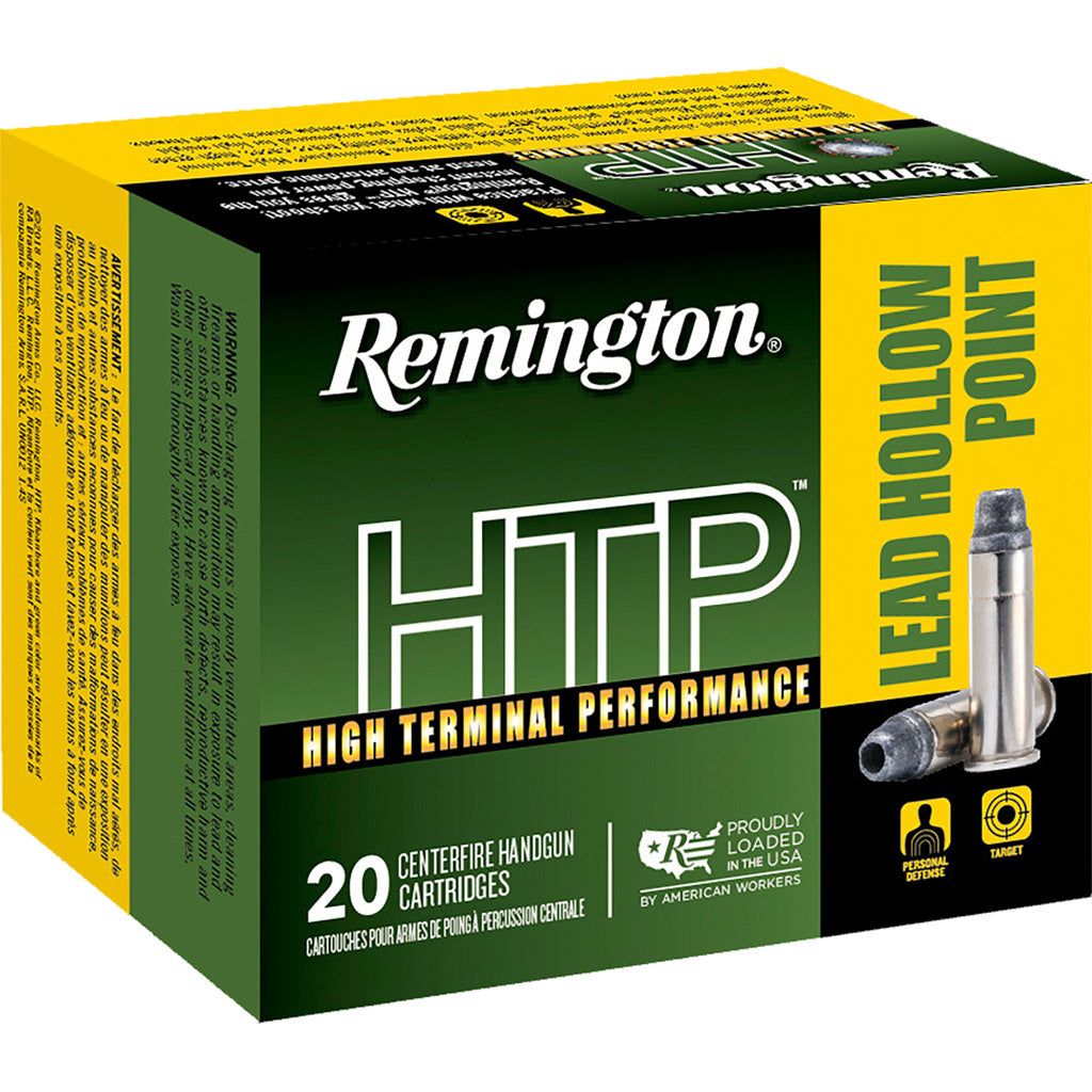 Remington .38 Special HTP +P Lead Hollow Point 158 Grain 20/Box