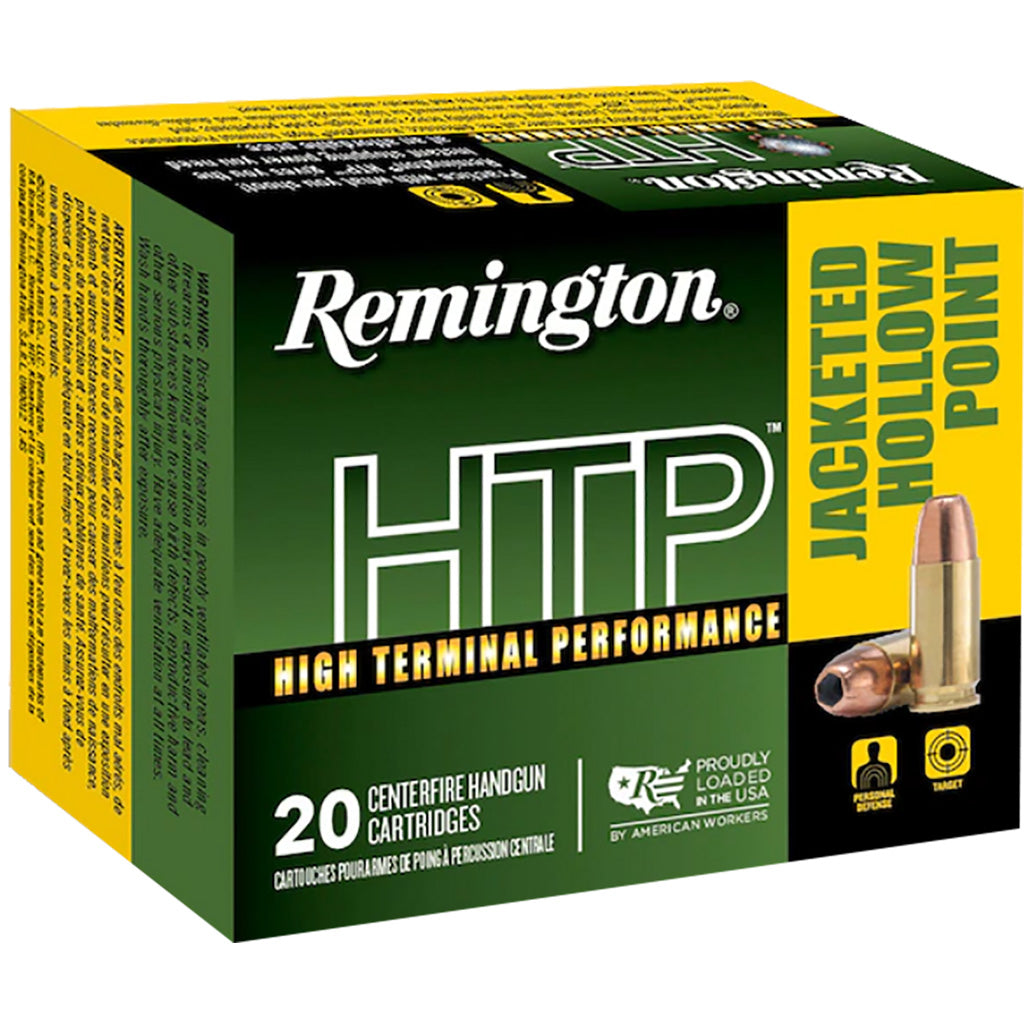 Remington .40 S&W HTP Jacketed Hollow Point 155 Grain 20/Box