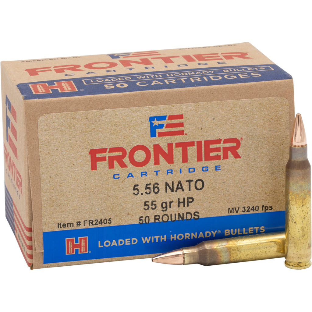Frontier Cartridge 5.56x45mm NATO Lake City Centerfire Rifle Match Hollow Point Match 55 Grain 50/Box