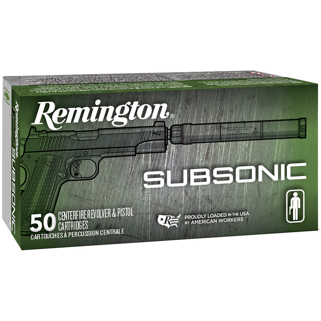Remington .45 ACP/Auto Subsonic Flat Nose Enclosed Base 230 Grain 50/Box