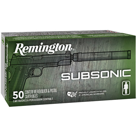 Remington .45 ACP/Auto Subsonic Flat Nose Enclosed Base 230 Grain 50/Box
