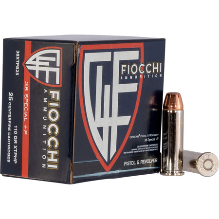 Fiocchi .38 Special Hyperformance Hornady XTP Hollow Point 110 Grain 25/Box