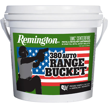 Remington .380 ACP/Auto UMC Range Bucket Full Metal Jacket 95 Grain 300/Box