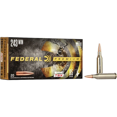 Federal .243 Winchester Premium Barnes TSX 85 Grain 20/Box