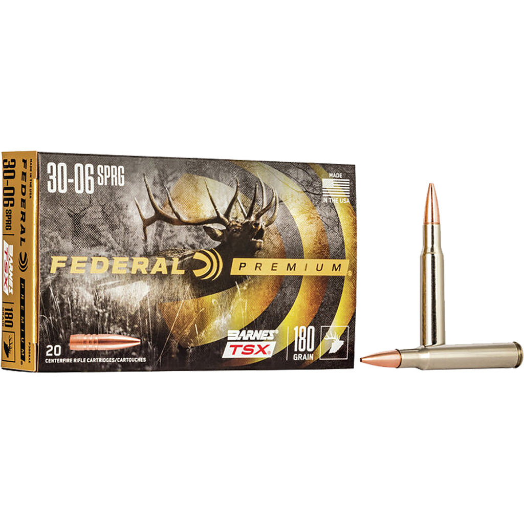 Federal .30-06 Springfield Premium Barnes TSX 180 Grain 20/Box