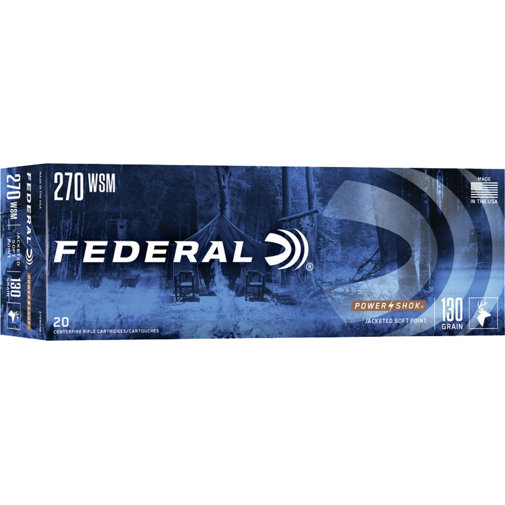 Federal .270 WSM PowerShok Soft Point 130 Grain 20/Box