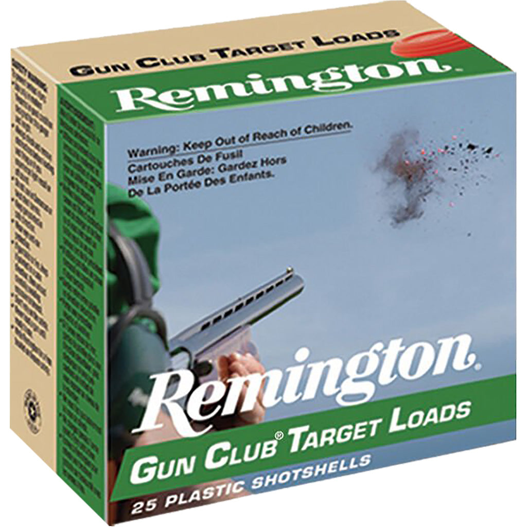 Remington 12 Gauge Gun Club Target Loads Low Recoil #8 1-1/8 oz 2.75 in 250/Box