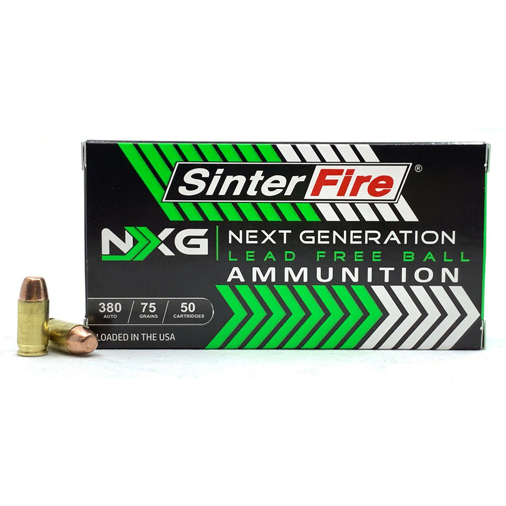 SinterFire .380 ACP/Auto Next Generation (NXG) Lead Free Ball 75 Grain 50/Box