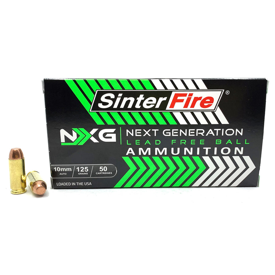 SinterFire 10mm Auto Next Generation (NXG) Lead Free Ball 125 Grain 50/Box