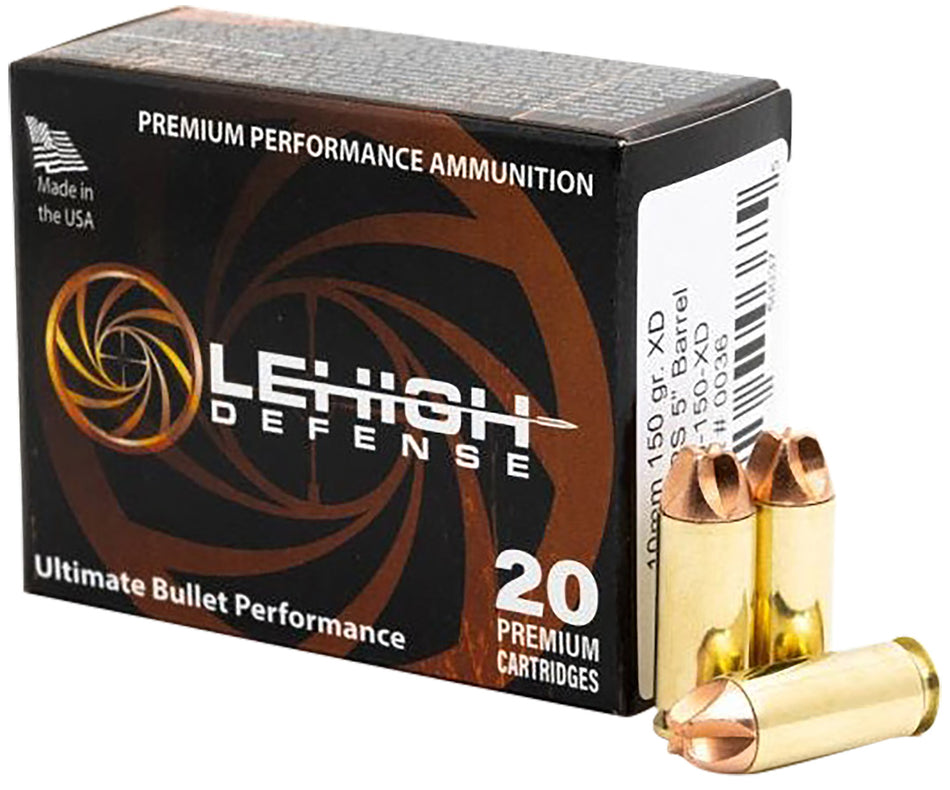 Wilson Combat 10mm Auto Lehigh Defense XD Fluid Transfer Monolithic 150 Grain 20/Box