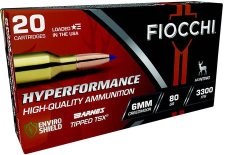 Fiocchi 6mm Creedmoor  Lead Free Ballistic Tip 80 Grain 20/Box