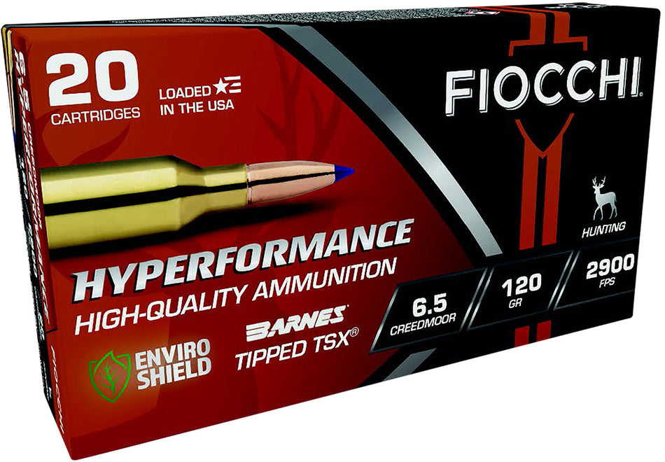 Fiocchi 6.5mm Creedmoor Hyperformance Hunt Lead Free Ballistic Tip 120 Grain 20/Box