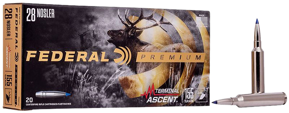 Federal .28 Nosler Polymer Tip Polymer Tip 155 Grain 20/Box