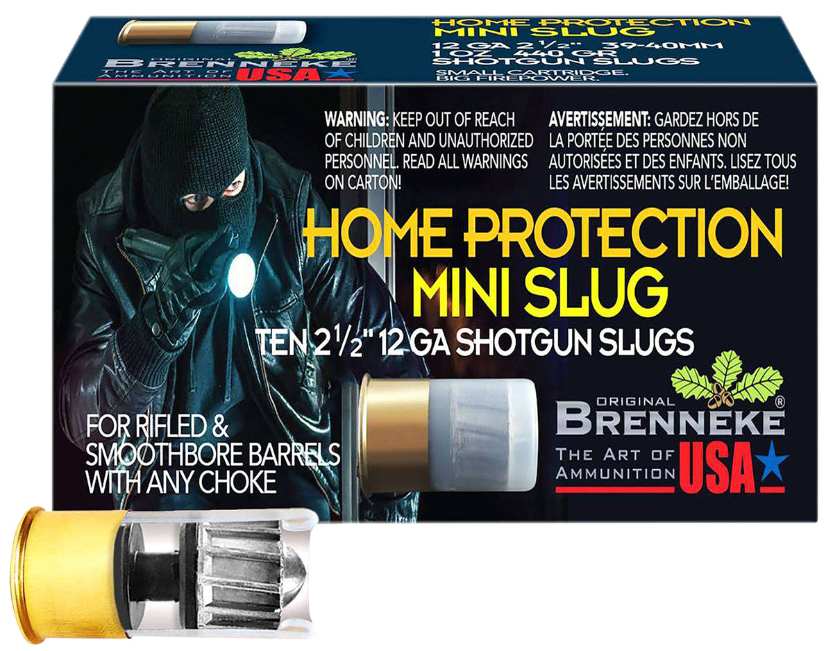 Brenneke 12 Gauge Home Protection Mini Slug Slug 1 oz 1.75 in 10/Box