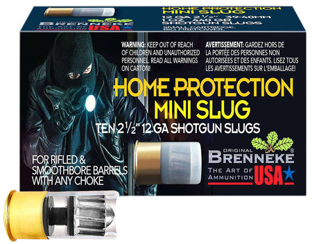 Brenneke 12 Gauge Home Protection Mini Slug Slug 1 oz 1.75 in 10/Box