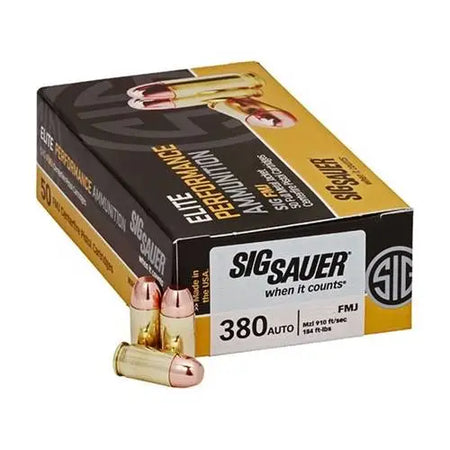 Sig Sauer .380 ACP/Auto  Full Metal Jacket 100 Grain 200/Box