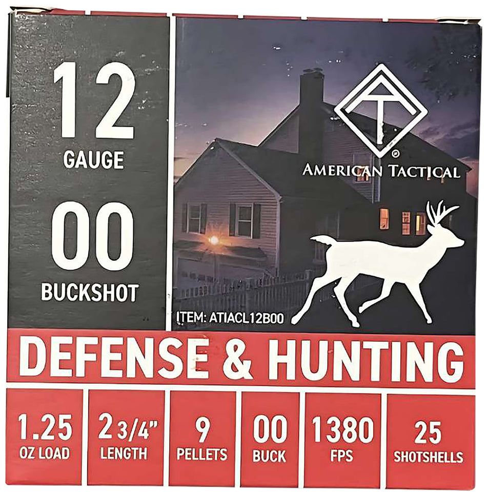 ATI 12 Gauge  00 Buck 1-1/4 oz 2.75 in 25/Box