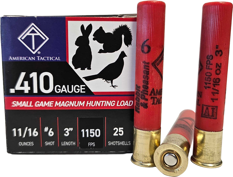 ATI .410 Bore Small Game Magnum #6 11/16 oz 3 in 25/Box [Item 10562]