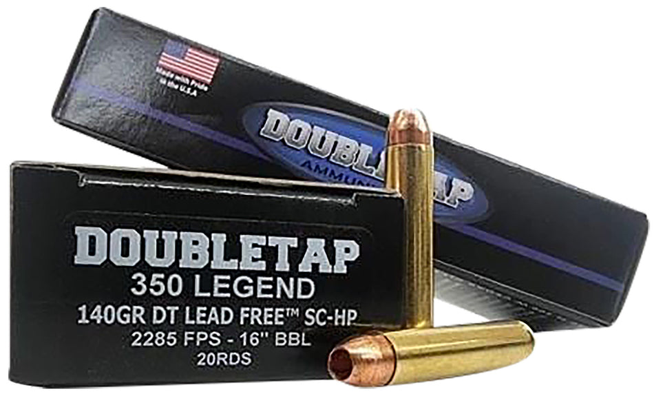 DoubleTap .350 Legend Hollow Point Copper Solid Hollow Point 140 Grain 20/Box