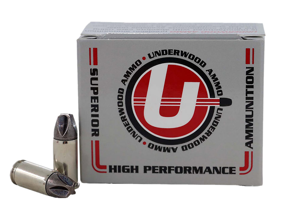 Underwood Ammo 9mm Luger / Parabellum Platinum Edition Xtreme Defender +P Solid Monolithic 68 Grain 20/Box
