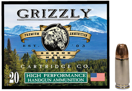 Grizzly Cartridge 9mm Luger / Parabellum Hollow Point Jacketed Hollow Point 124 Grain 20/Box