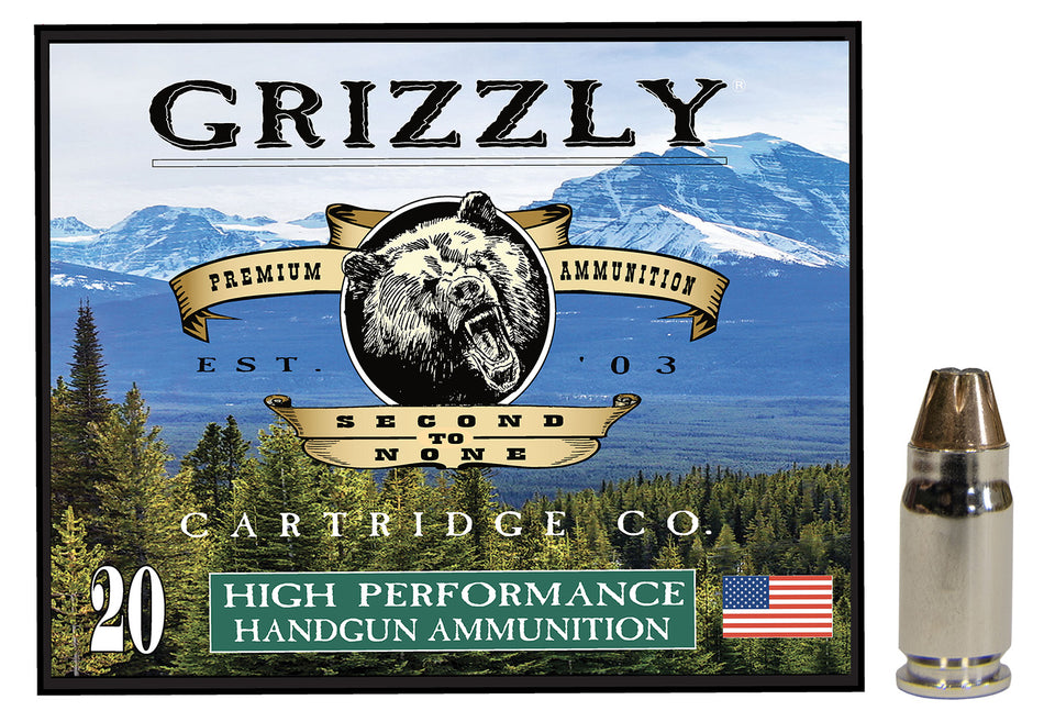 Grizzly Cartridge .357 Sig  Jacketed Hollow Point 90 Grain 20/Box