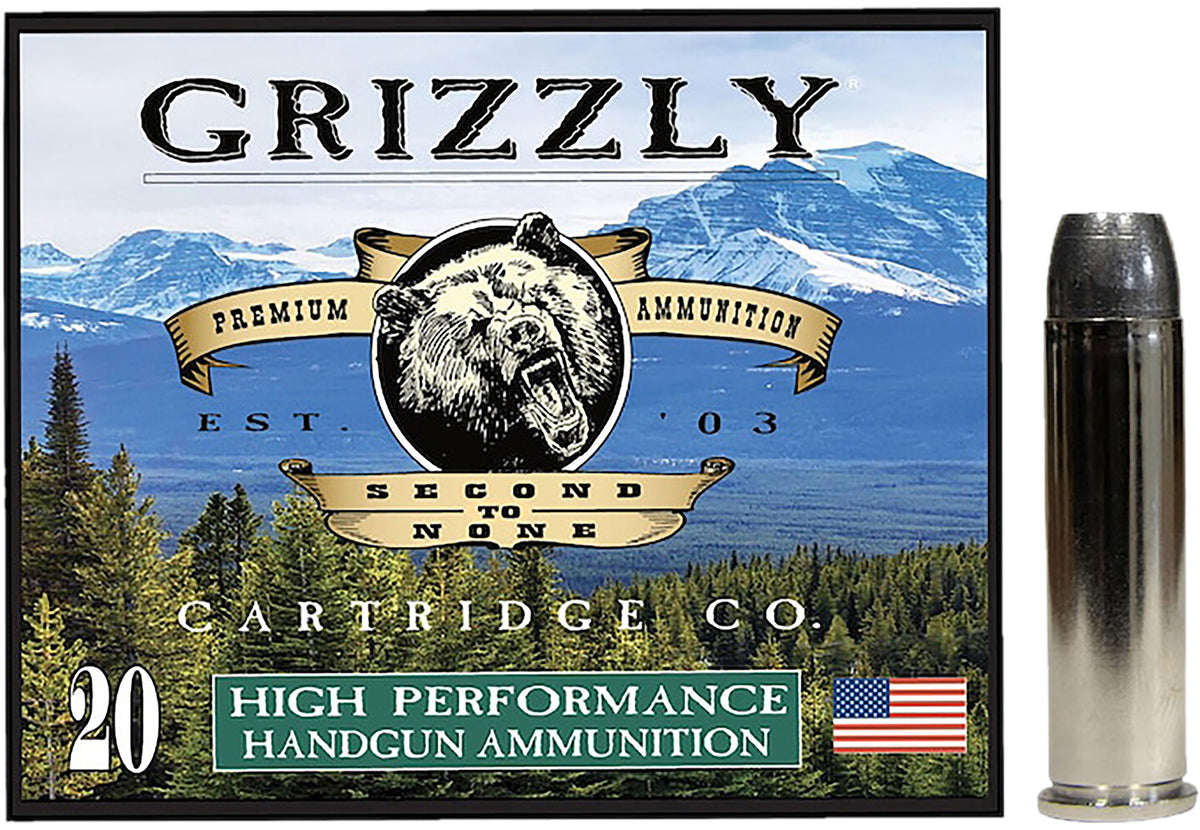 Grizzly Cartridge .357 Magnum  Wide Flat Nose Gas Checked 180 Grain 20/Box