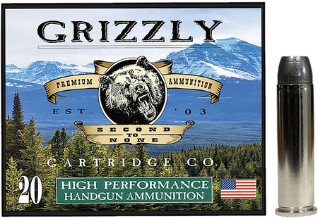 Grizzly Cartridge .357 Magnum  Wide Flat Nose Gas Checked 180 Grain 20/Box