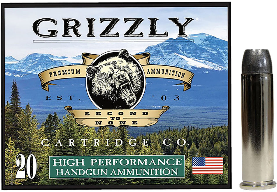 Grizzly Cartridge .357 Magnum  Wide Flat Nose Gas Checked 180 Grain 20/Box