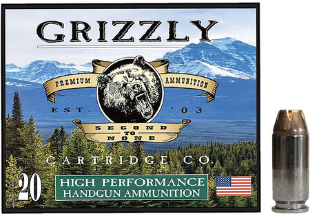 Grizzly Cartridge .40 S&W Hollow Point Jacketed Hollow Point 180 Grain 20/Box