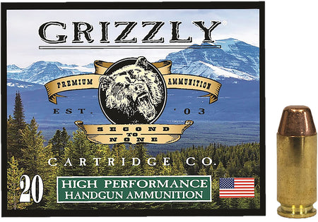 Grizzly Cartridge .40 S&W  Full Metal Jacket Flat Point 200 Grain 20/Box
