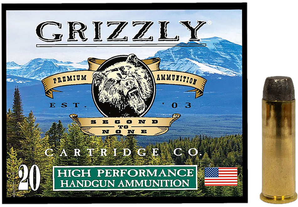 Grizzly Ammo GC41M4 41Mag 250gr Wide Flat Nose Gas Check 20 Per Box/10 Case