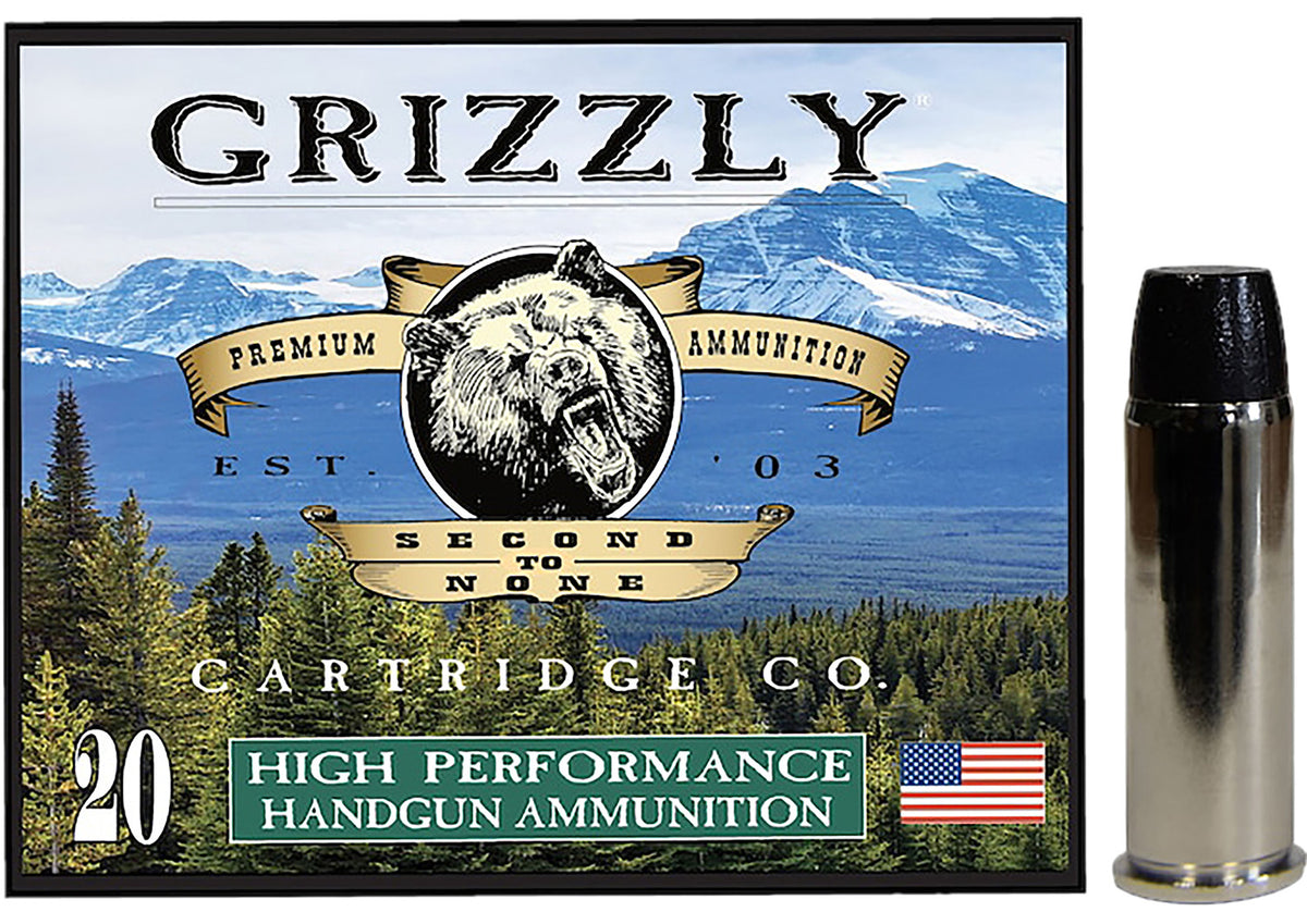 Grizzly Cartridge .44 Magnum  Wide Flat Nose Gas Check 260 Grain 20/Box