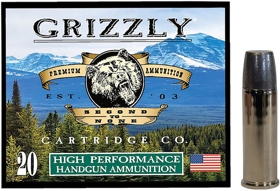 Grizzly Ammo GC44M19 44RemMag 320gr Wide Long Nose Gas Check 20 Per Box/10 Case