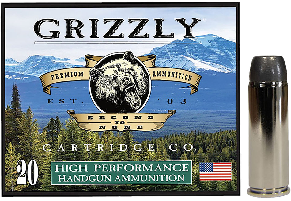 Grizzly Cartridge .45 Long Colt  Flat Nose 265 Grain 20/Box