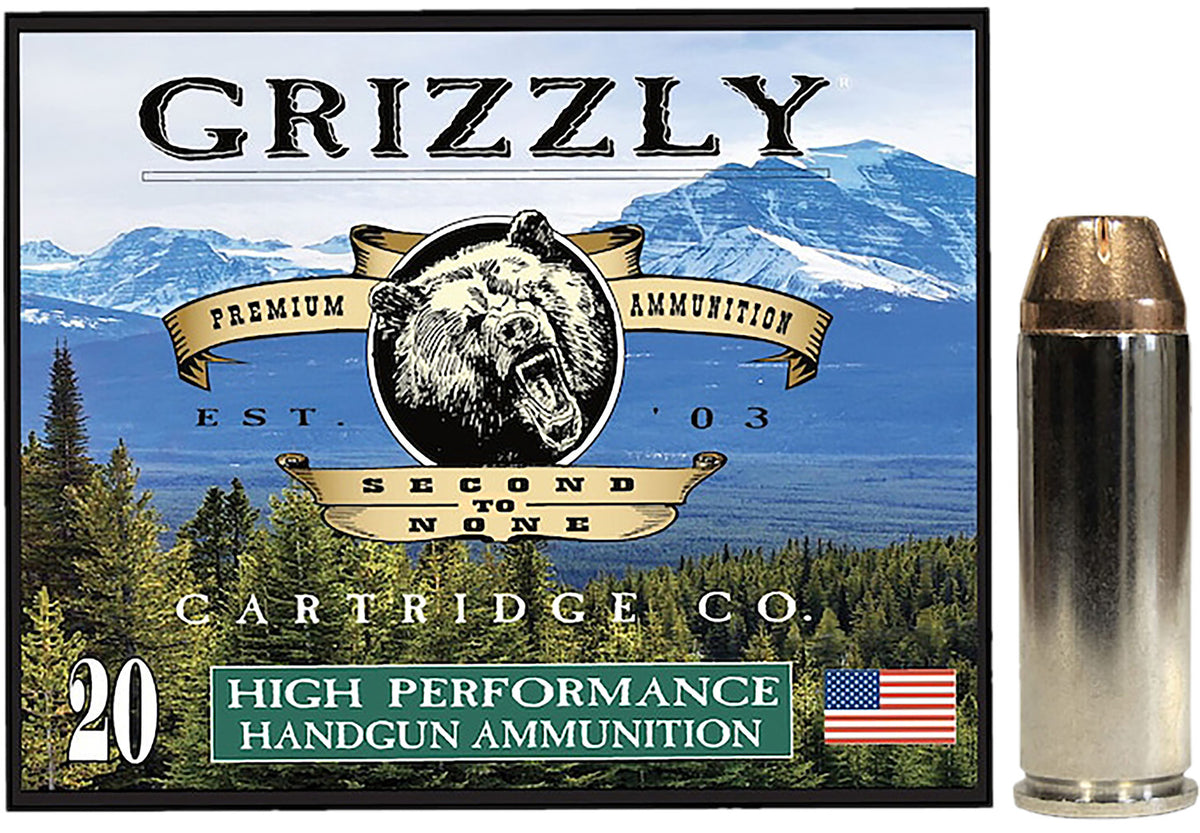 Grizzly Cartridge .45 Long Colt  Jacketed Hollow Point 225 Grain 20/Box