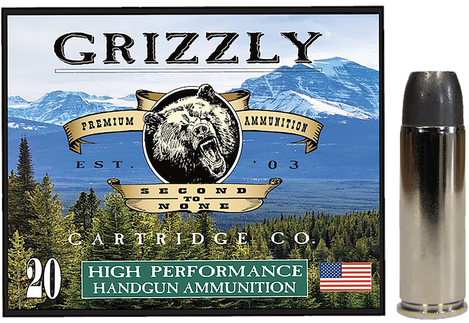 Grizzly Cartridge .45 Long Colt  Long Wide Nose Gas Check 335 Grain 20/Box