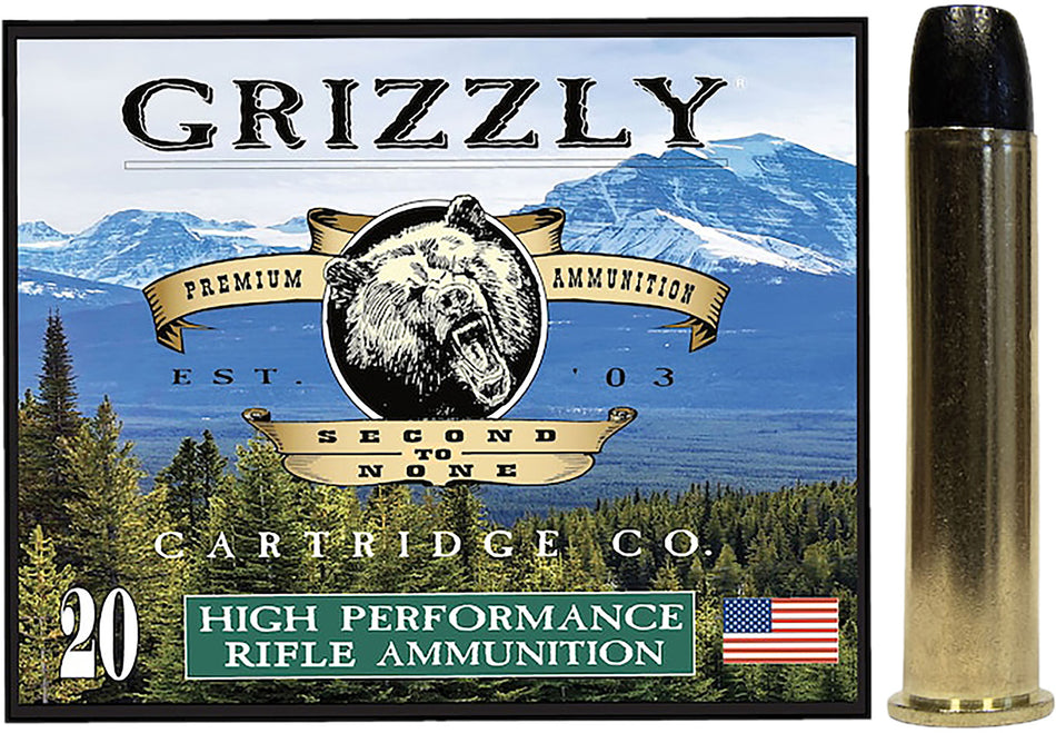 Grizzly Cartridge .45-70 Government  Round Nose Flat Point 405 Grain 20/Box