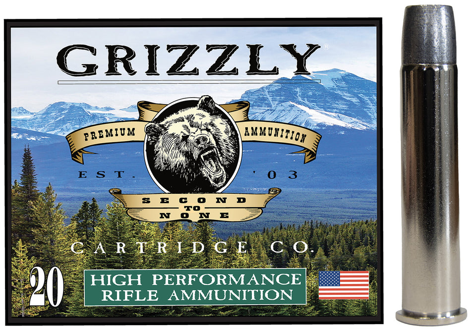 Grizzly Cartridge .45-70 Government  Flat Nose Gas Check 460 Grain 20/Box