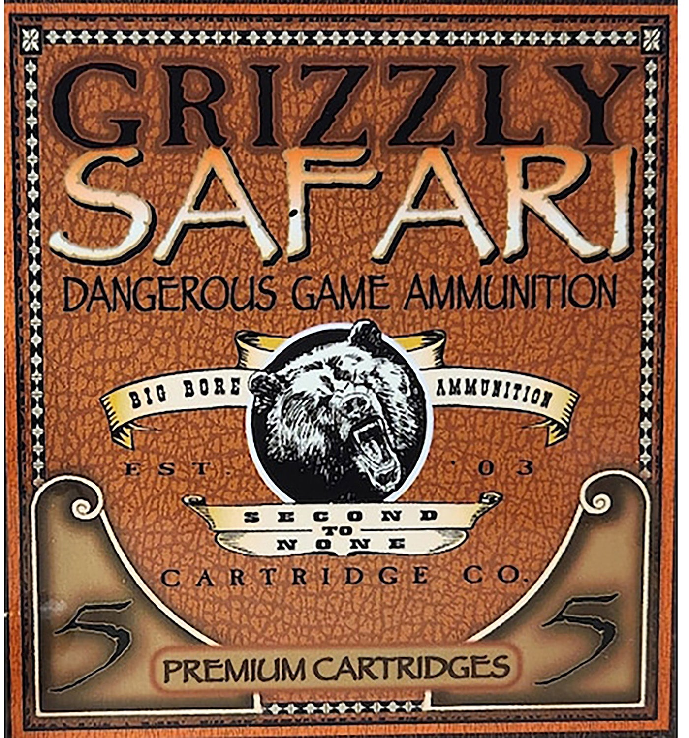 Grizzly Ammo GC416REM5 416RemMag 400gr Solid Brass 5 Per Box/10 Case