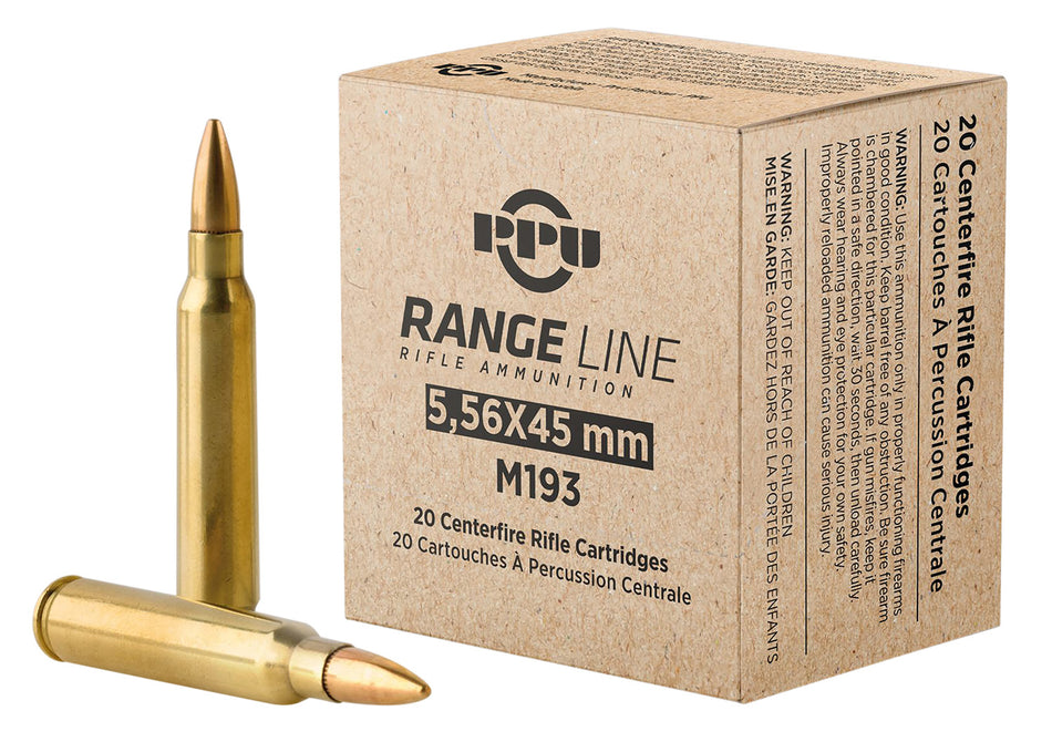 TR&Z PPR556 5.56mm 55gr Full Metal Jacket Boat Tail 20 Per Box/50 Case