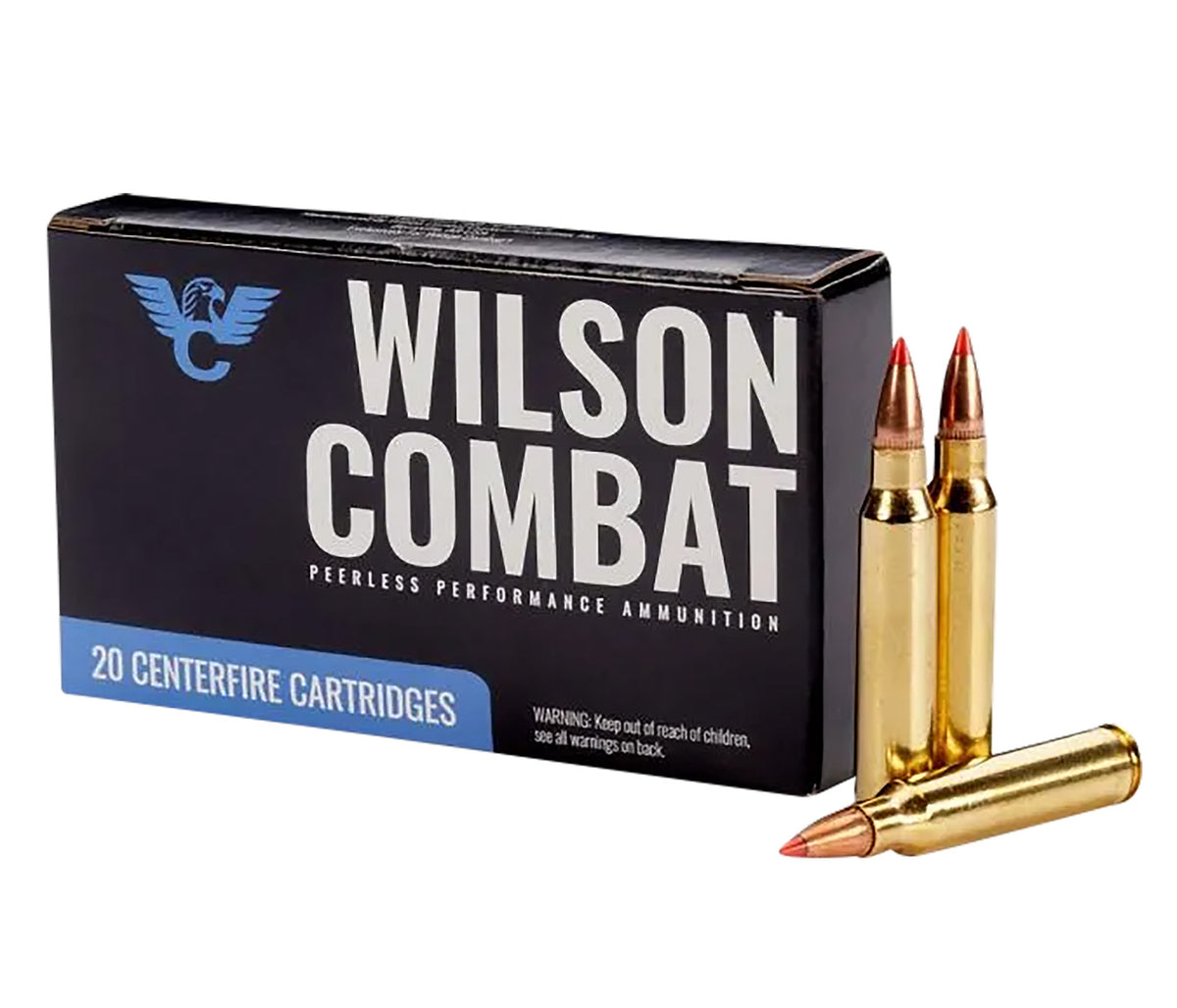 Wilson Combat .223 Remington Hornady V-MAX Polymer Tipped Flat Based 60 Grain 20/Box