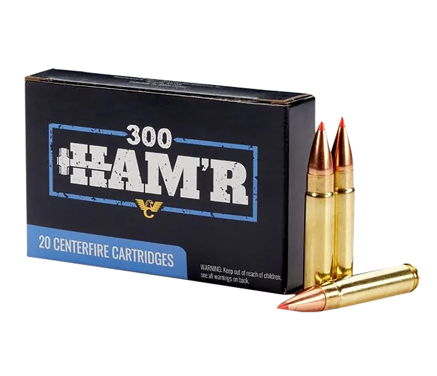 Wilson Combat .300 HAM'R Hornady V-MAX Polymer Tipped Flat Based 110 Grain 20/Box