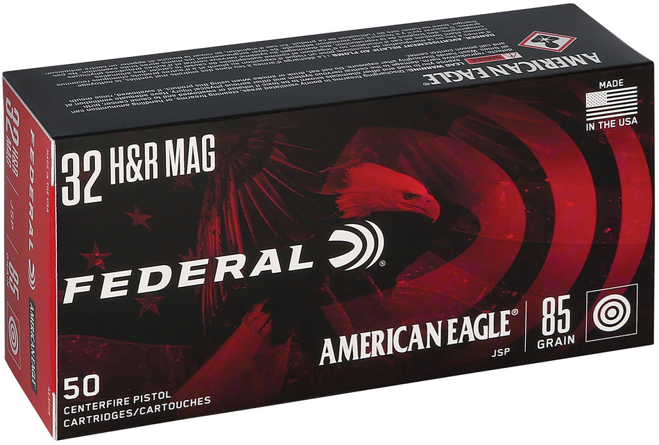 Federal .32 H&R Mag AMERICAN EAGLE Jacketed Soft Point 85 Grain 50/Box