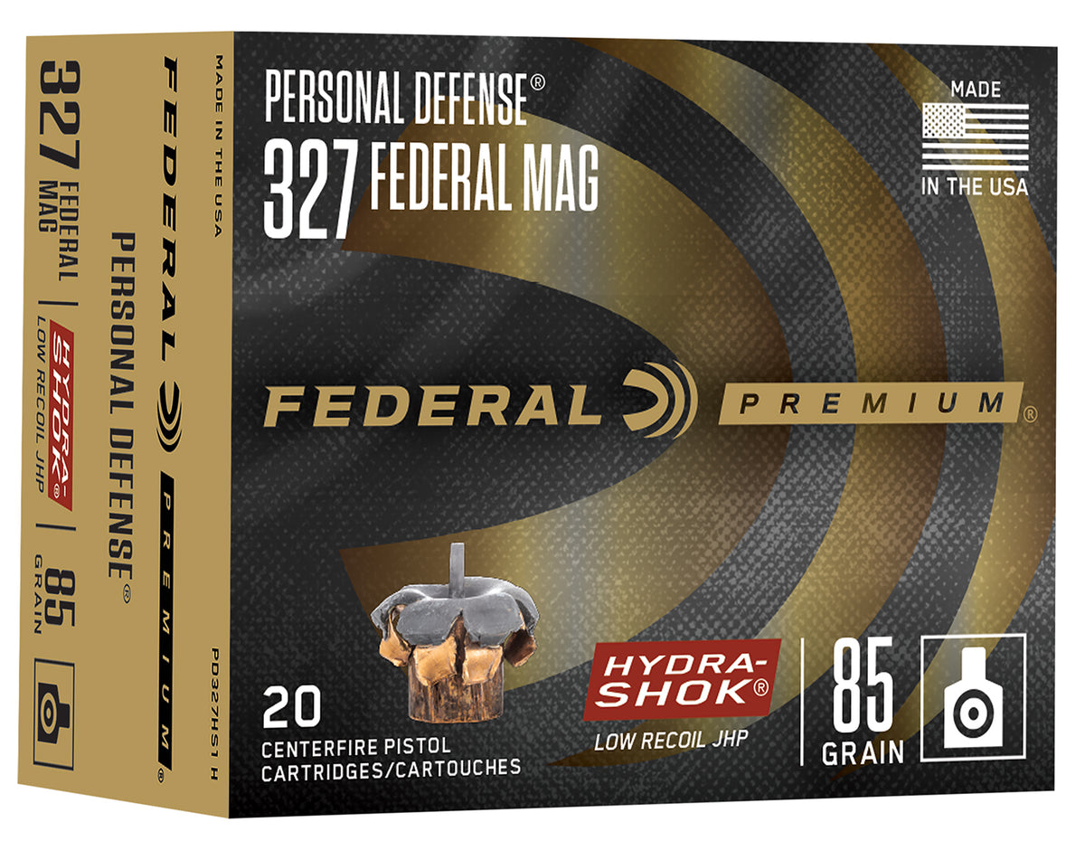 Federal .327 Federal Mag Hydra-Shok Jacketed Hollow Point 85 Grain 20/Box