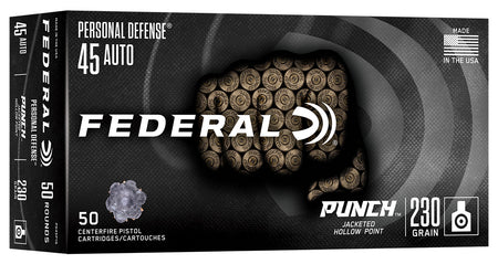 Federal .45 ACP/Auto Punch Jacketed Hollow Point 230 Grain 50/Box