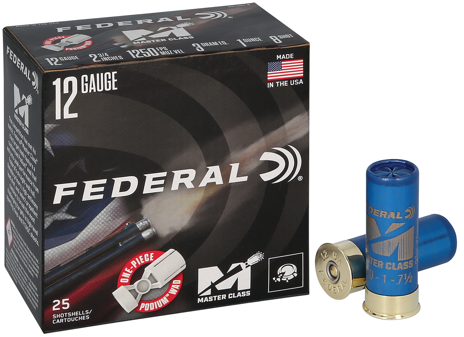 Federal 12 Gauge  #8 1 oz 2.75 in 25/Box [Item 9591]