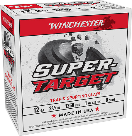 Winchester 12 Gauge SUPER TARGET #8 1 oz 2.75 in 25/Box