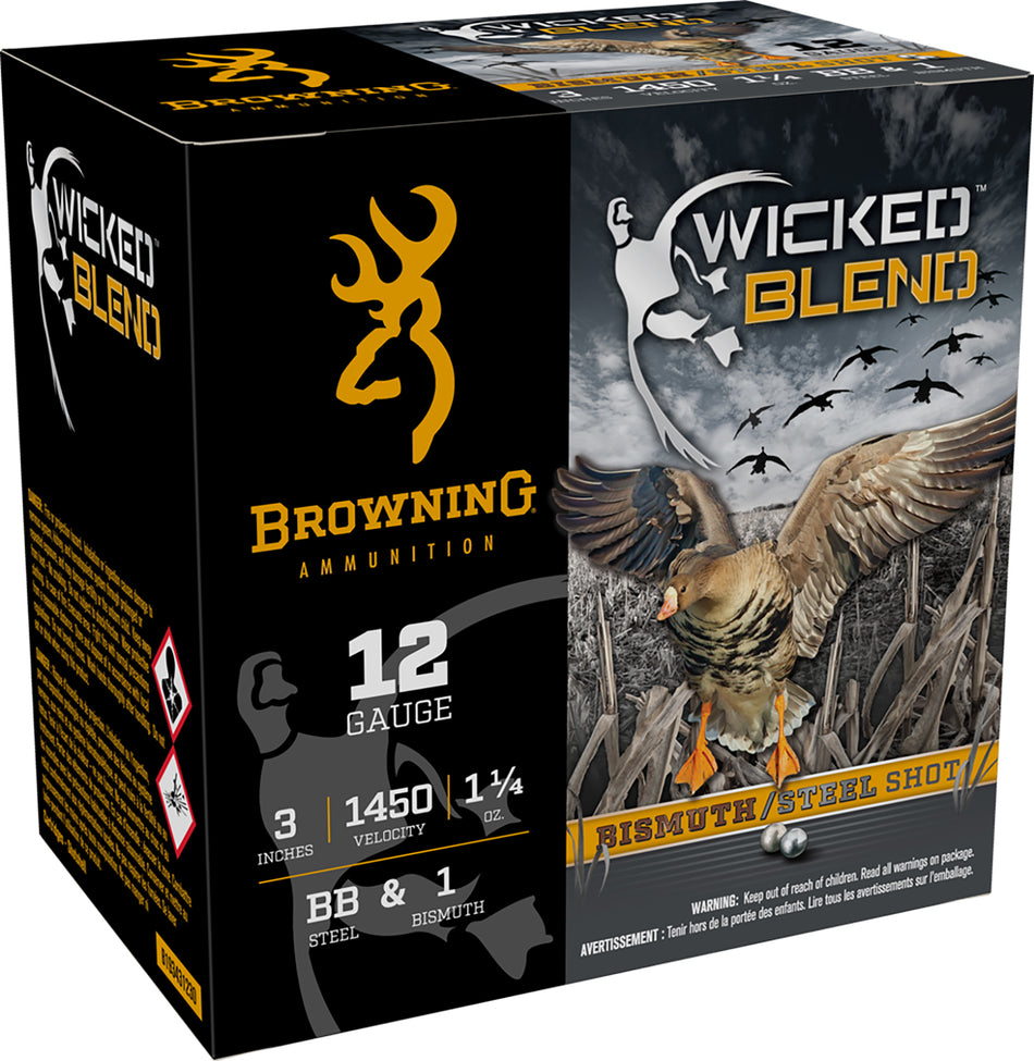 Browning 12 Gauge  BB / 1 1-1/4 oz 3 in 25/Box