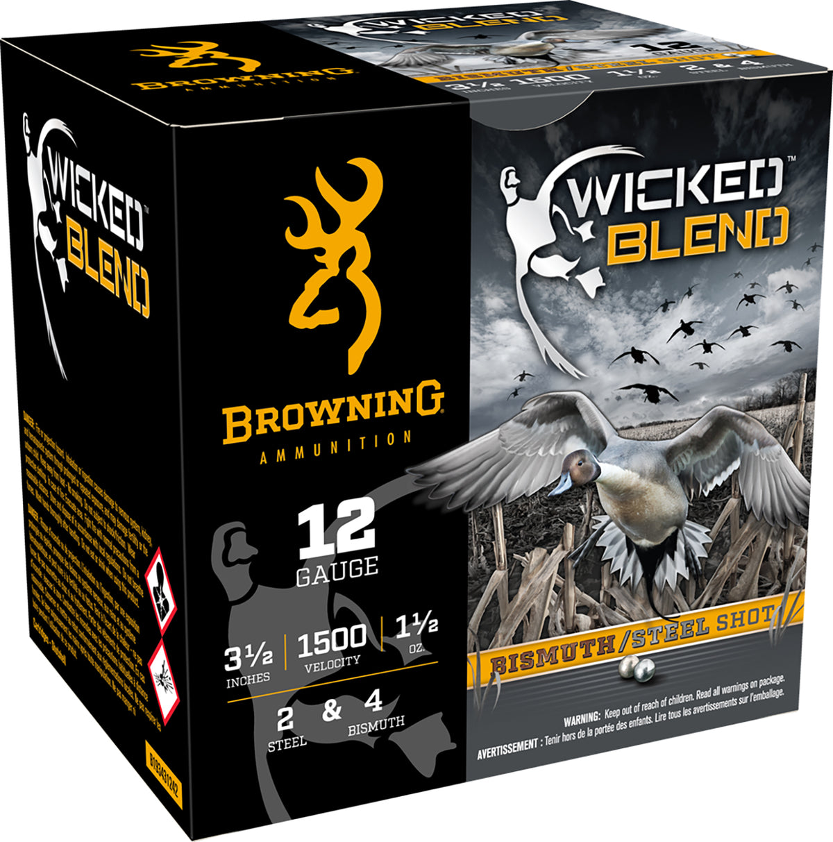 Browning 12 Gauge  #2 / 4 1-1/2 oz 3.5 in 25/Box